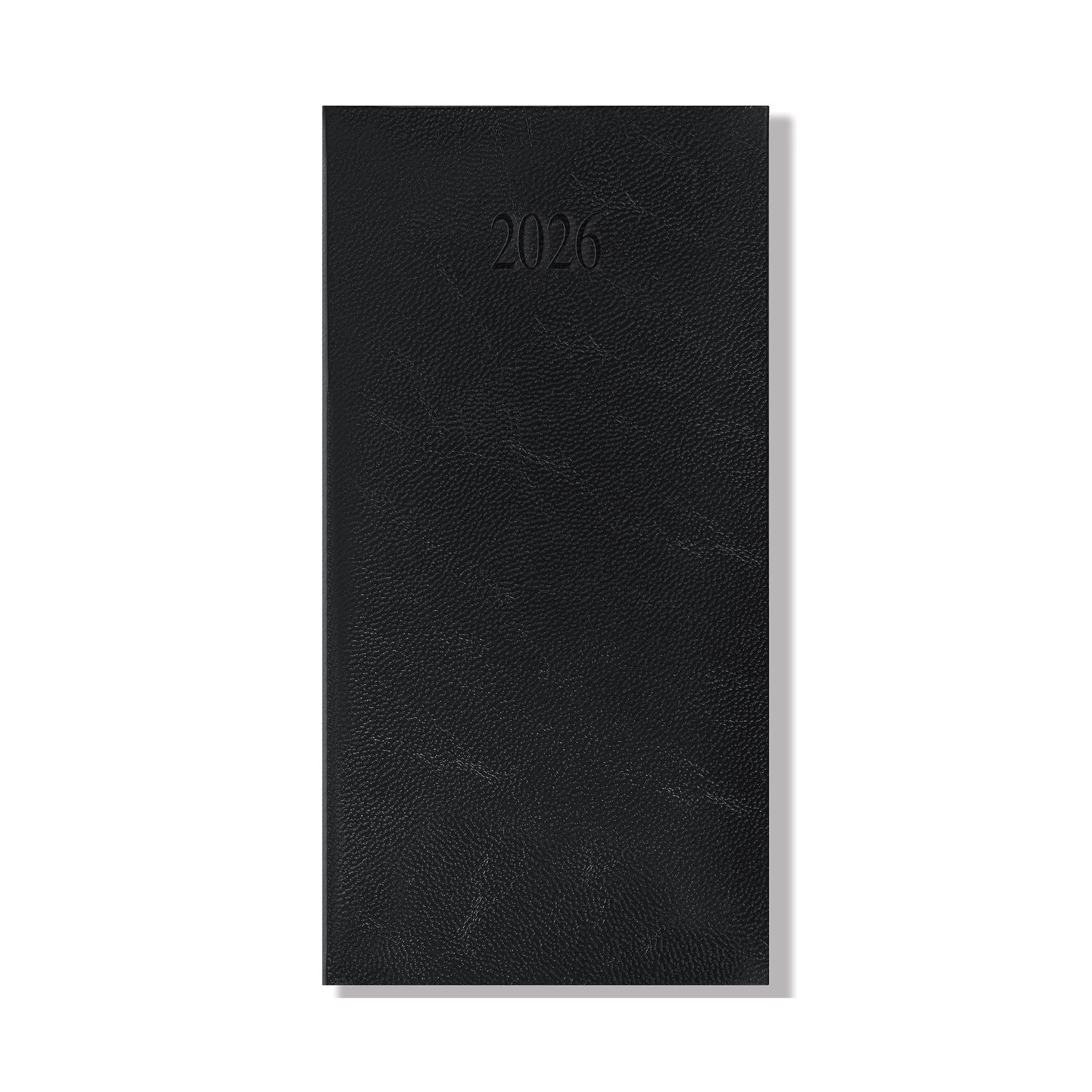 Richmond FineGrain Pocket Diary, Week to View, Black