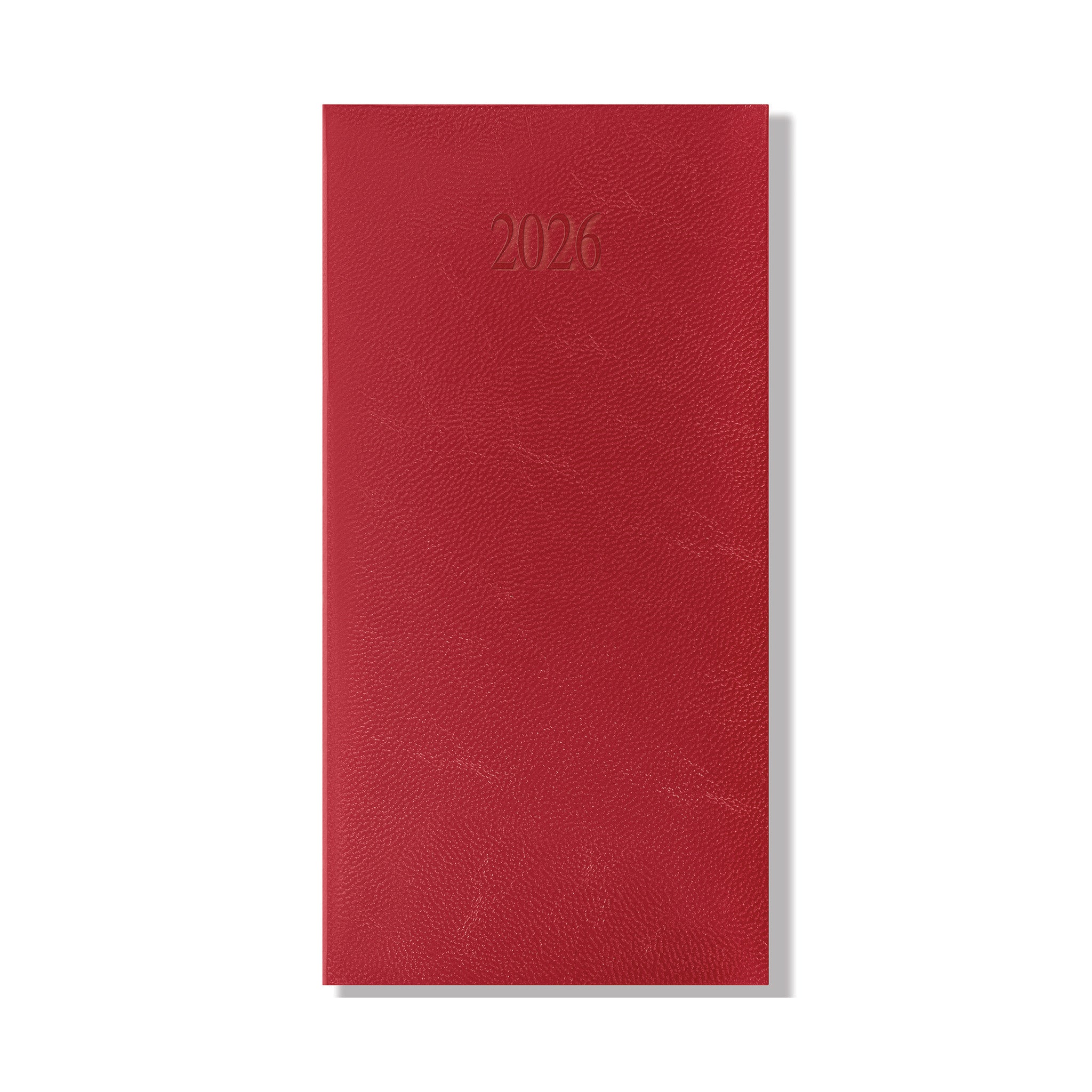 Richmond FineGrain Pocket Diary, Week to View, Red