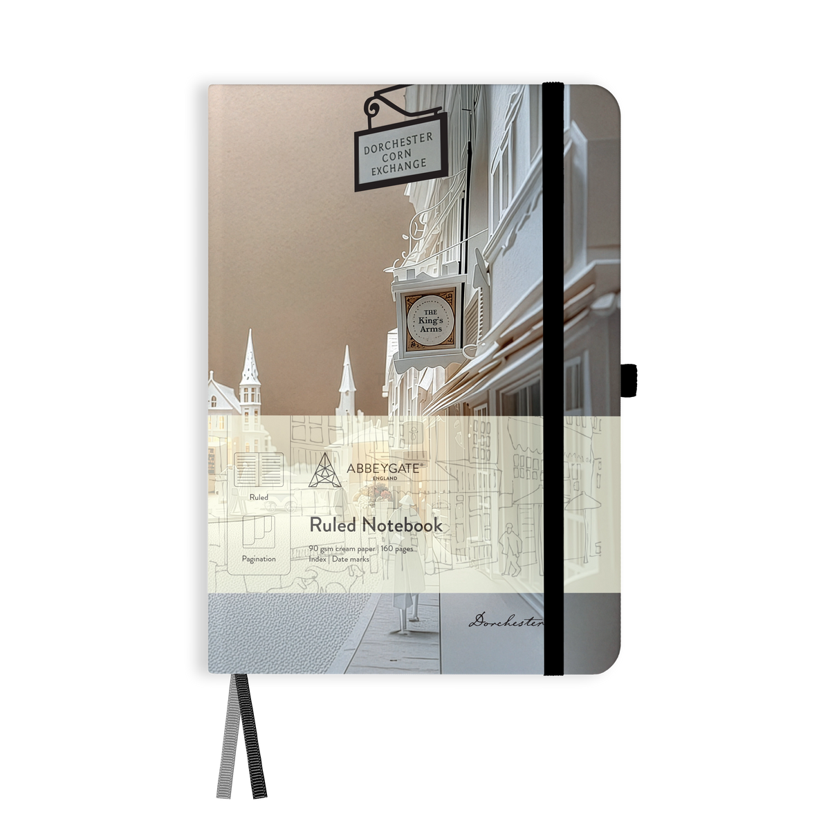 A5 Ruled Notebook with Illustrated hard cover - Dorchester [TEST]