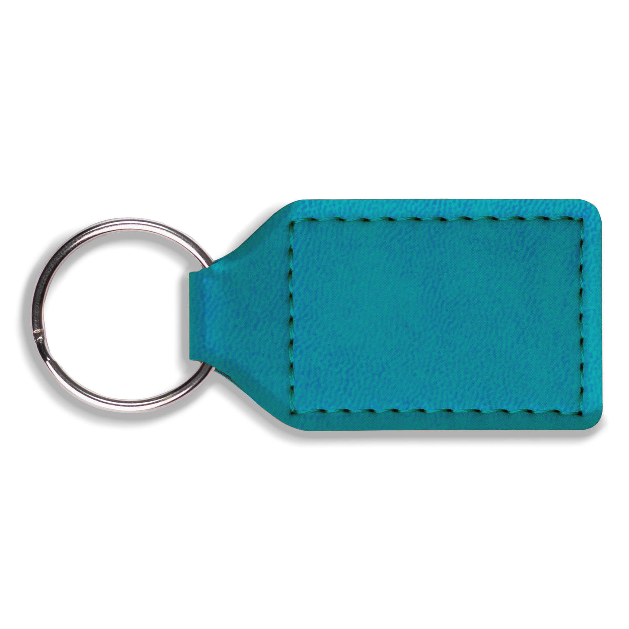 Dorchester Rectangle Key Fob Aqua