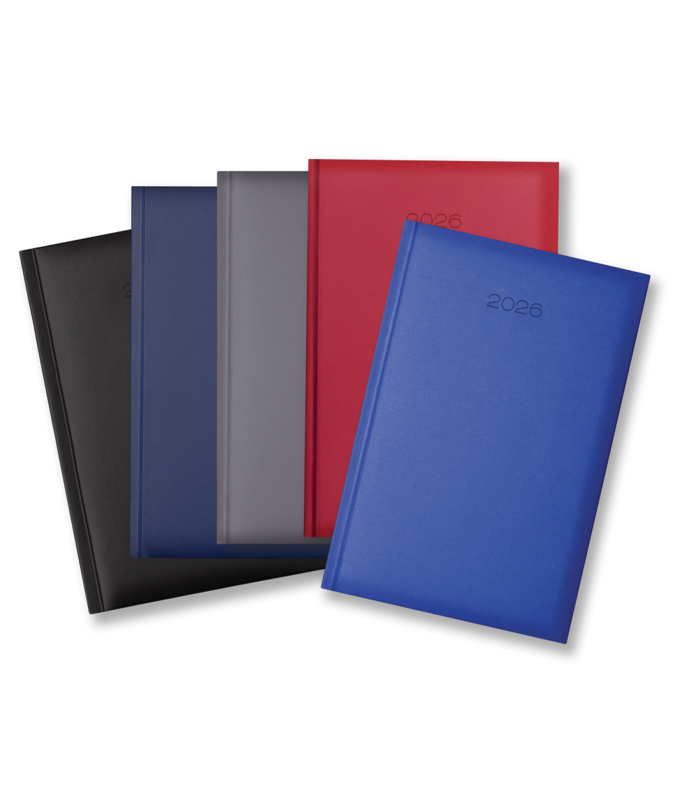 Lewes SmoothGrain A5 Desk Diary, Week To View