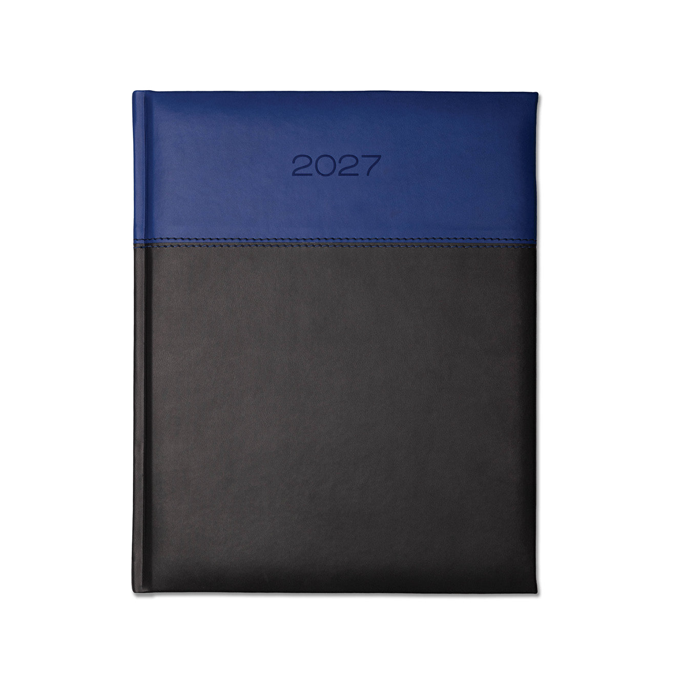 Dorchester Horizon Quarto Desk Dairy, Week to View, Black-Royal Blue