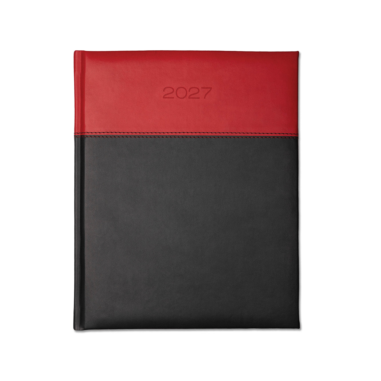 Dorchester Horizon Quarto Desk Diary, Week to View, Black-Red