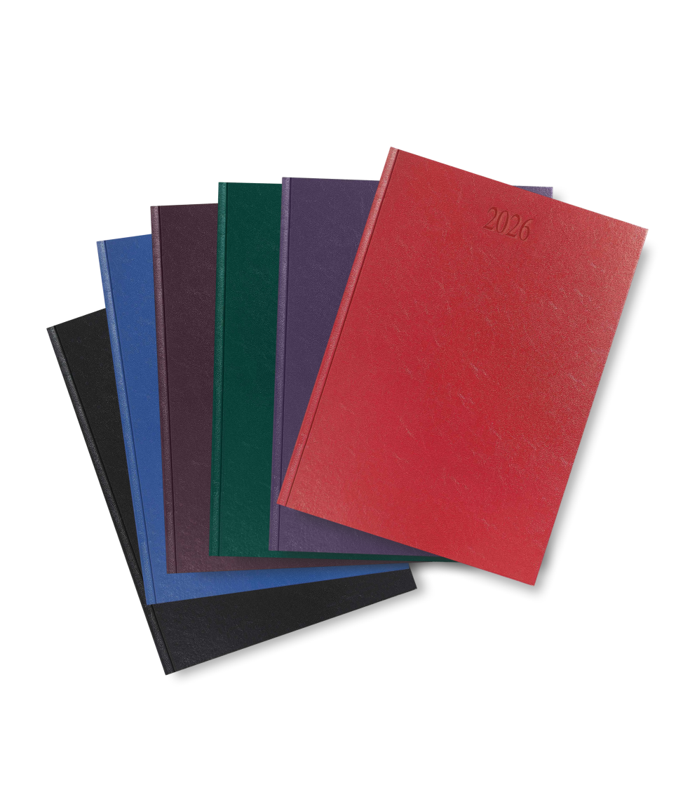 Richmond FineGrain A4 Desk Diary, Day Per Page