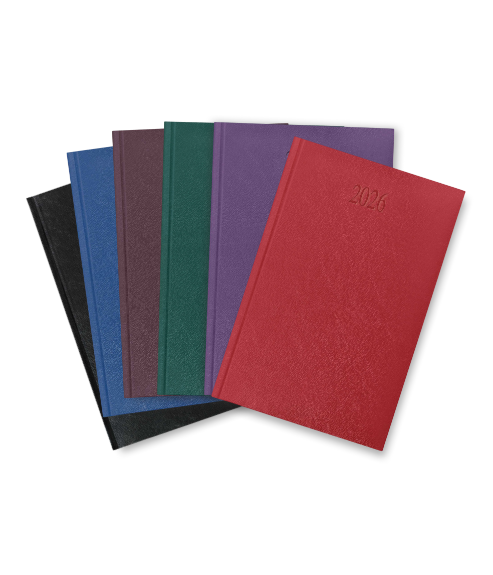 Richmond FineGrain A5 Desk Diary, Day Per Page