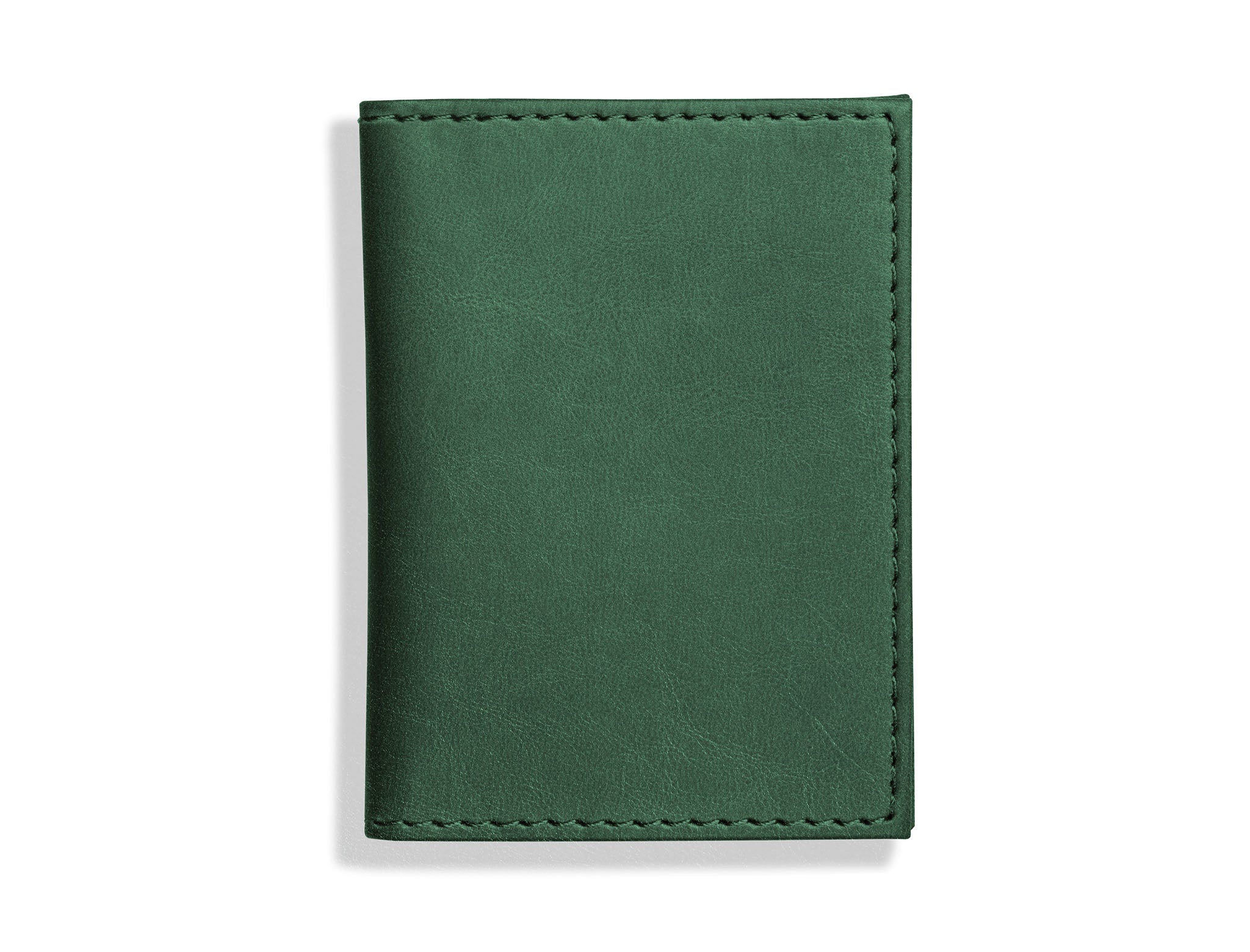 Harrogate Collection Faux Leather Card Holder Green
