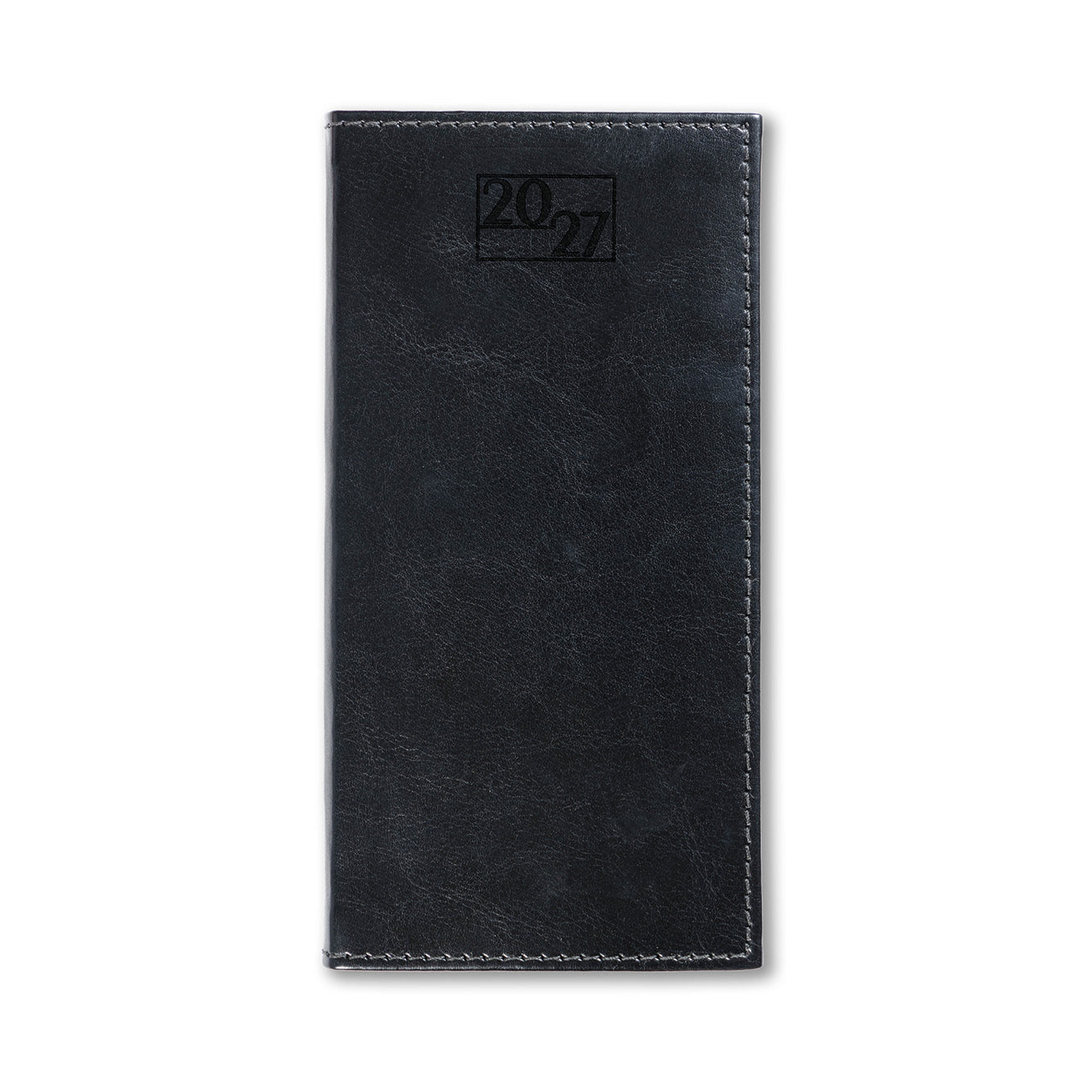 Harrogate SaharaHide Faux Leather Pocket Diary, Week to View, Black