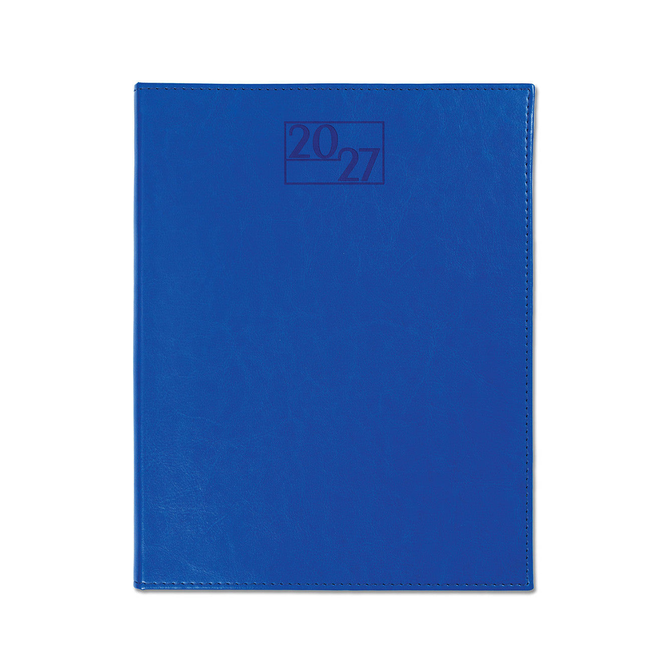 Harrogate SaharaHide Faux Leather Quarto Diary, Week to View, Blue