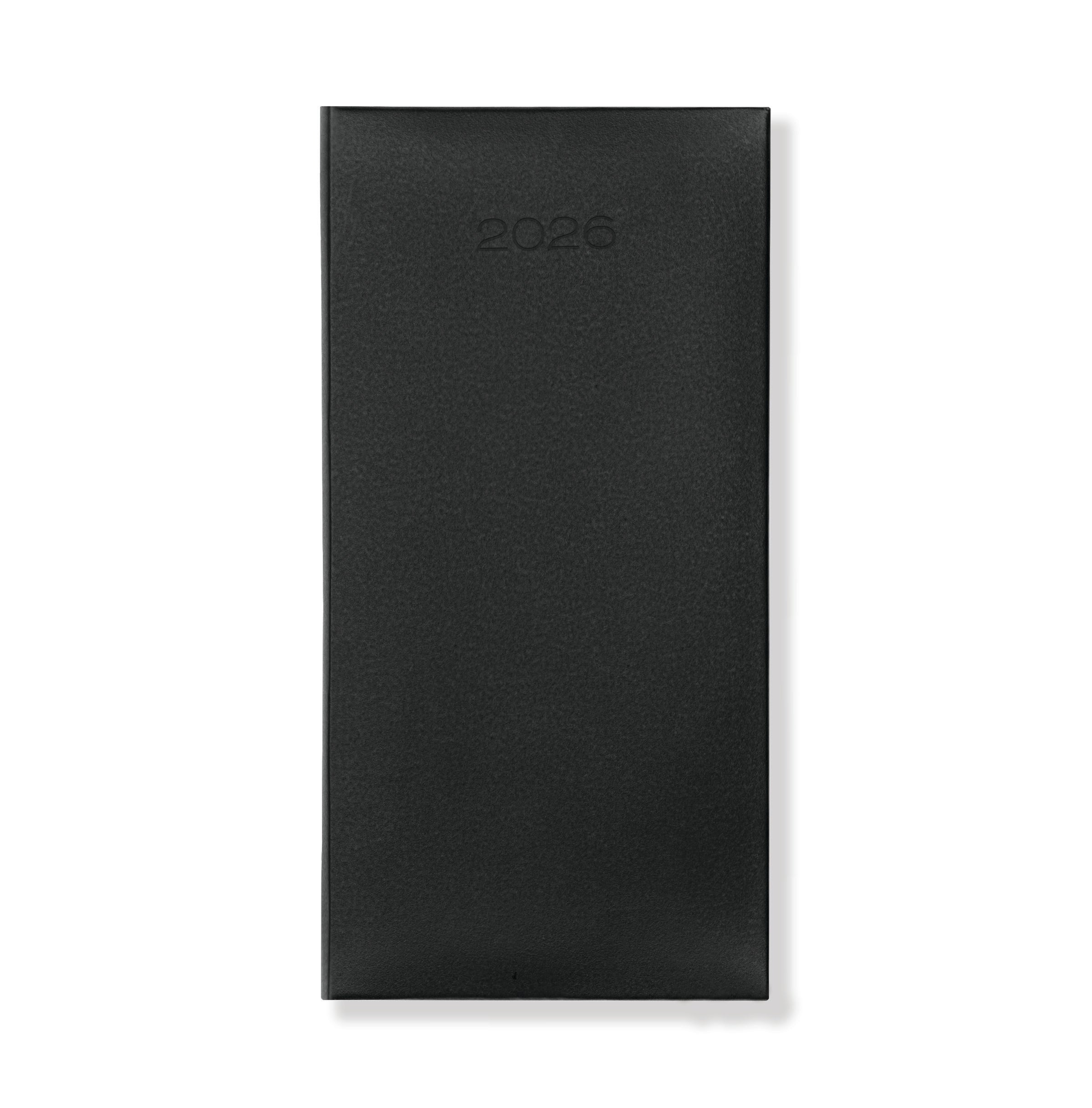 Lewes SmoothGrain Pocket, Week to View, Black