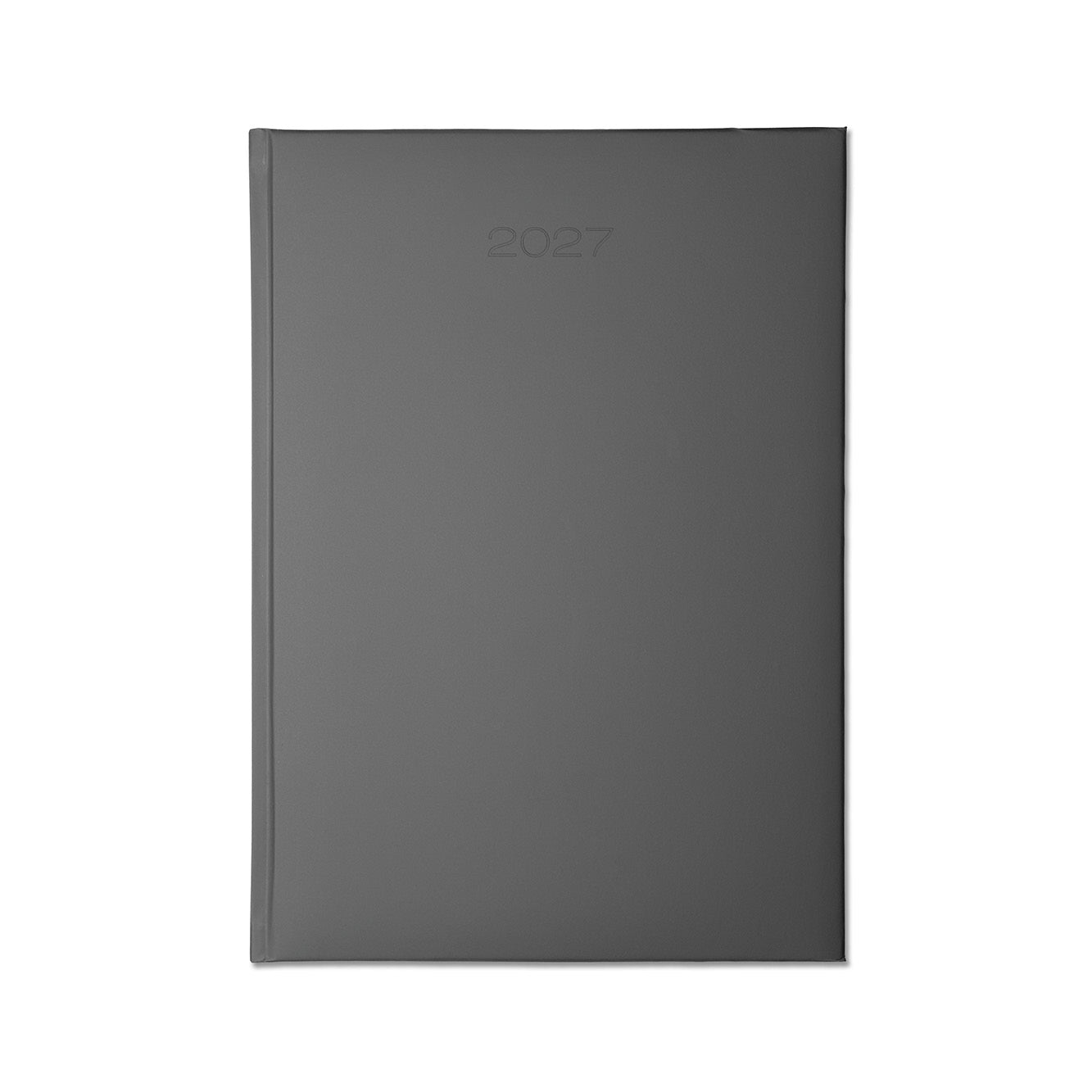 Lewes SmoothGrain A4 Desk Diary, Day Per Page, Grey