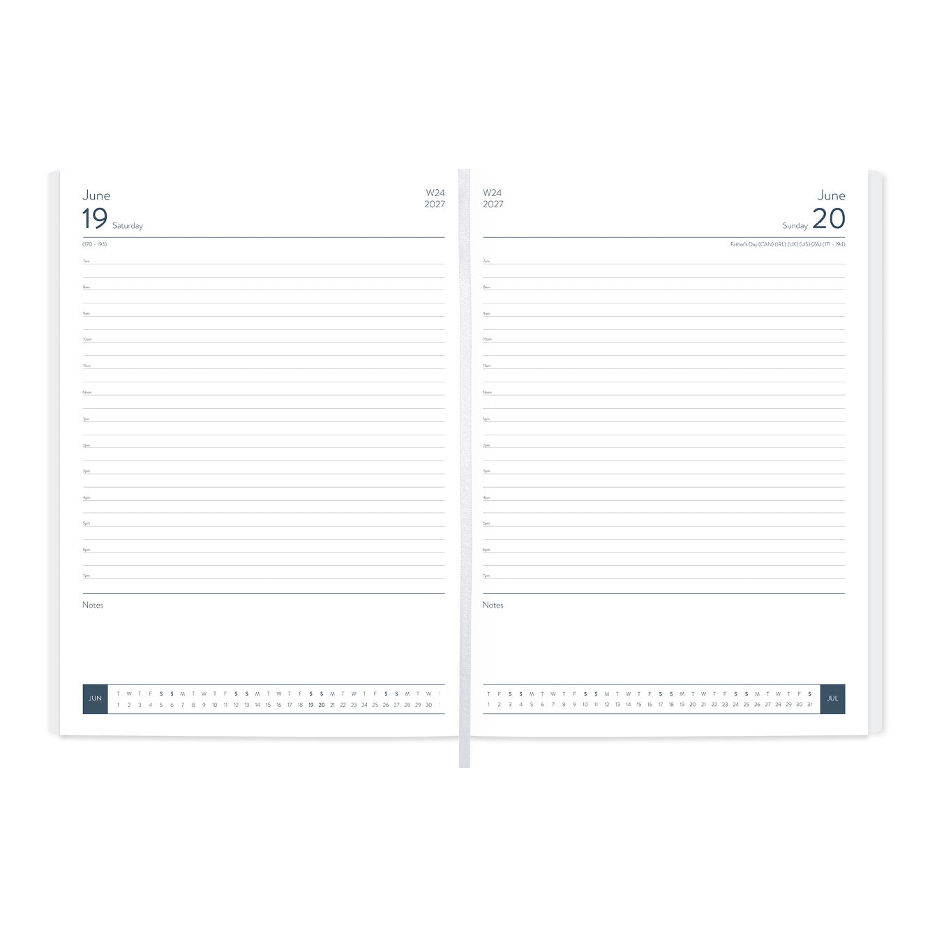 Lewes SmoothGrain A4 Desk Diary, Day Per Page, Black