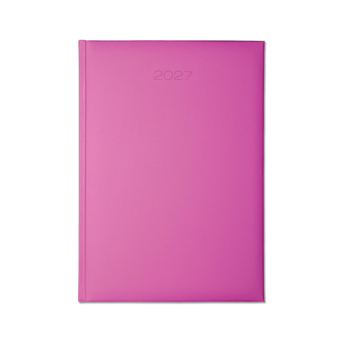 Lewes SmoothGrain A4 Desk Diary, Day Per Page, Light pink