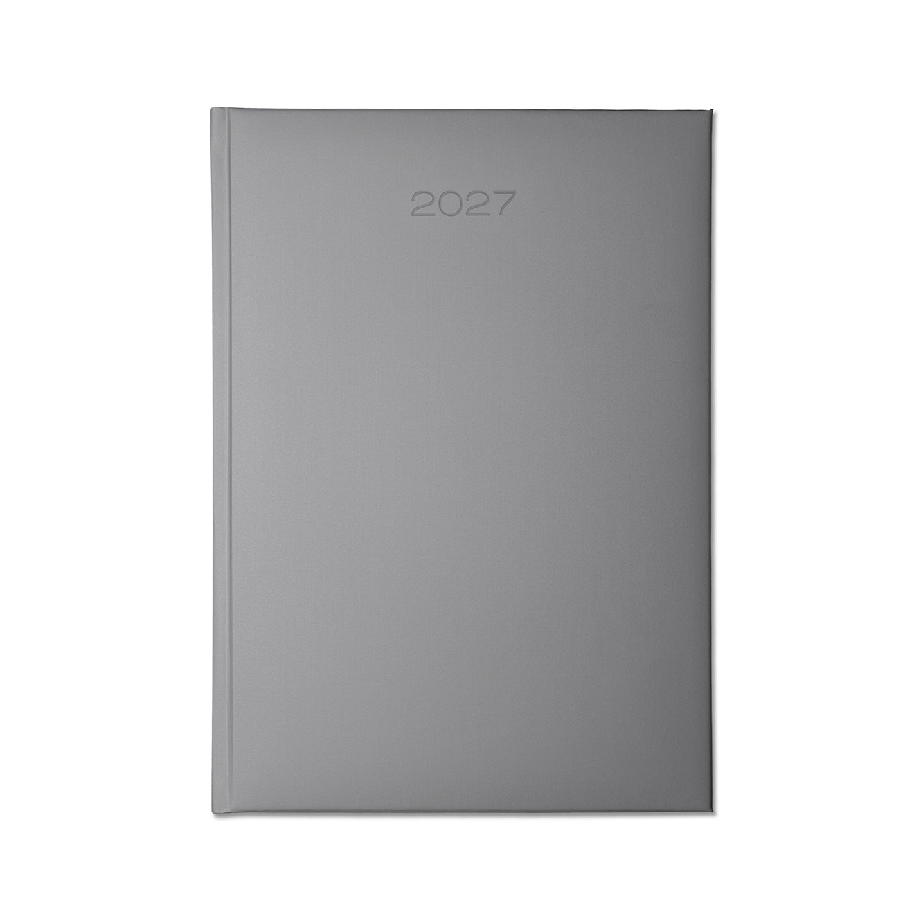 Lewes SmoothGrain A4 Desk Diary, Day Per Page, Pewter