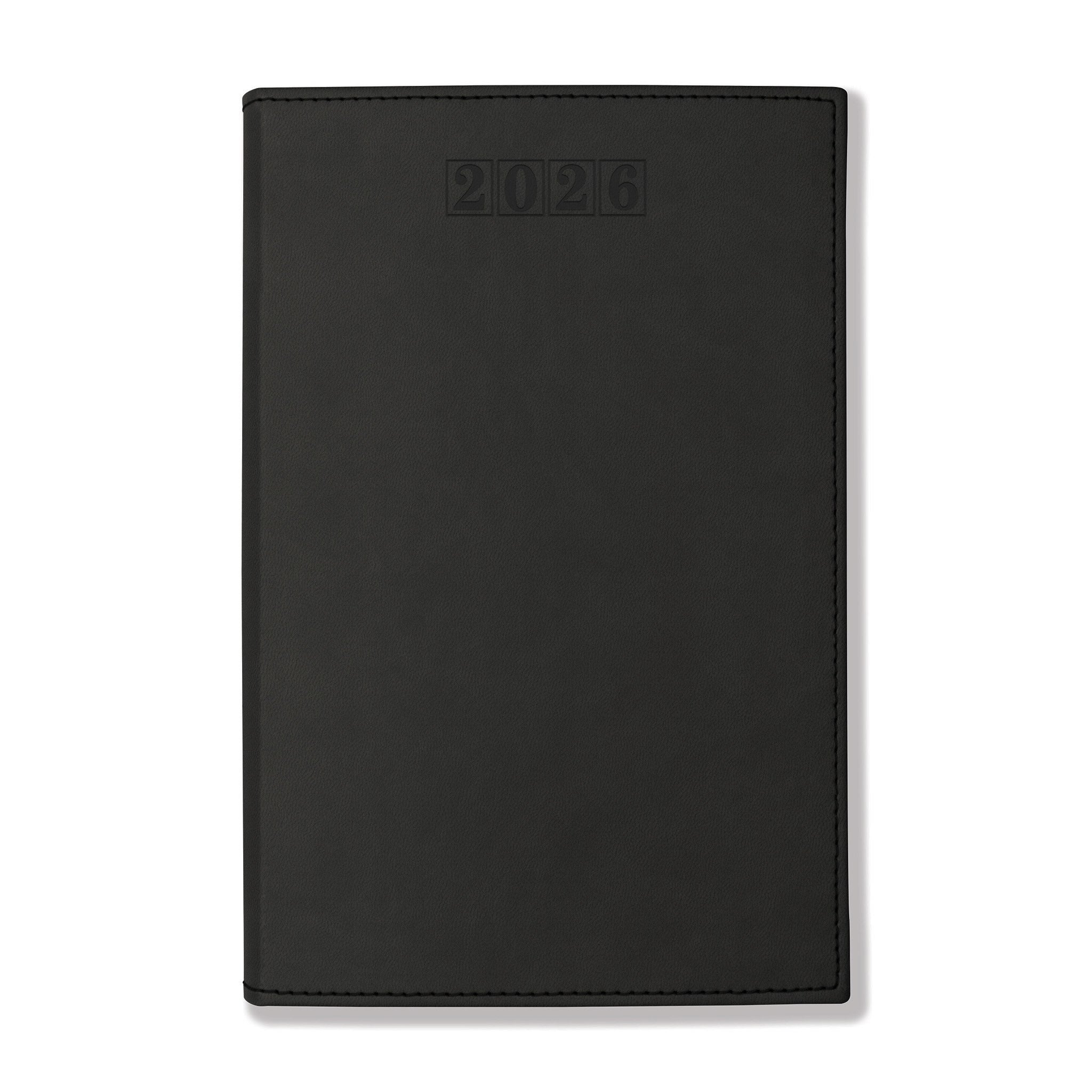 Dorchester NewHide A5 Desk Diary, Week To View, Black