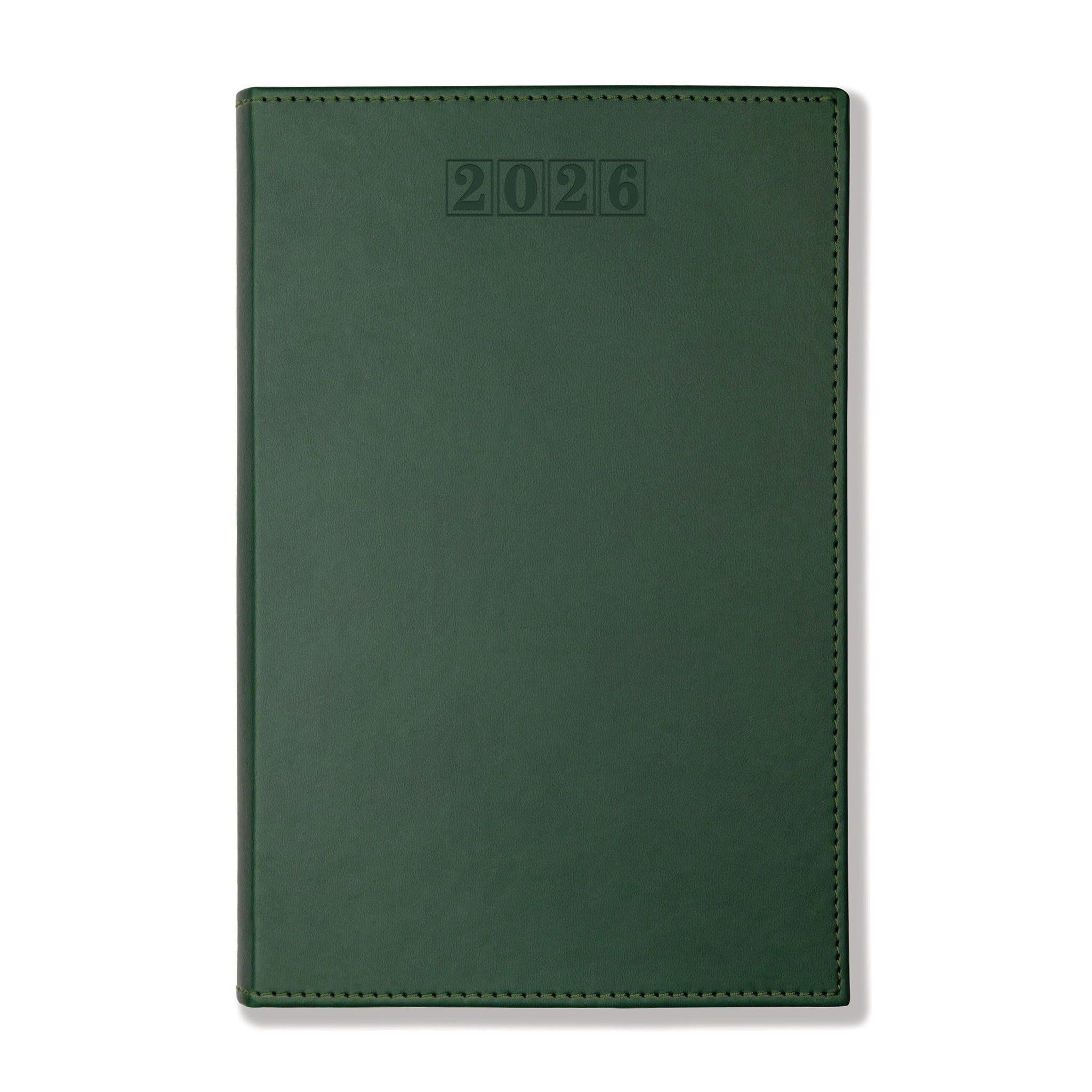 Dorchester NewHide A5 Desk Diary, Week To View, Green