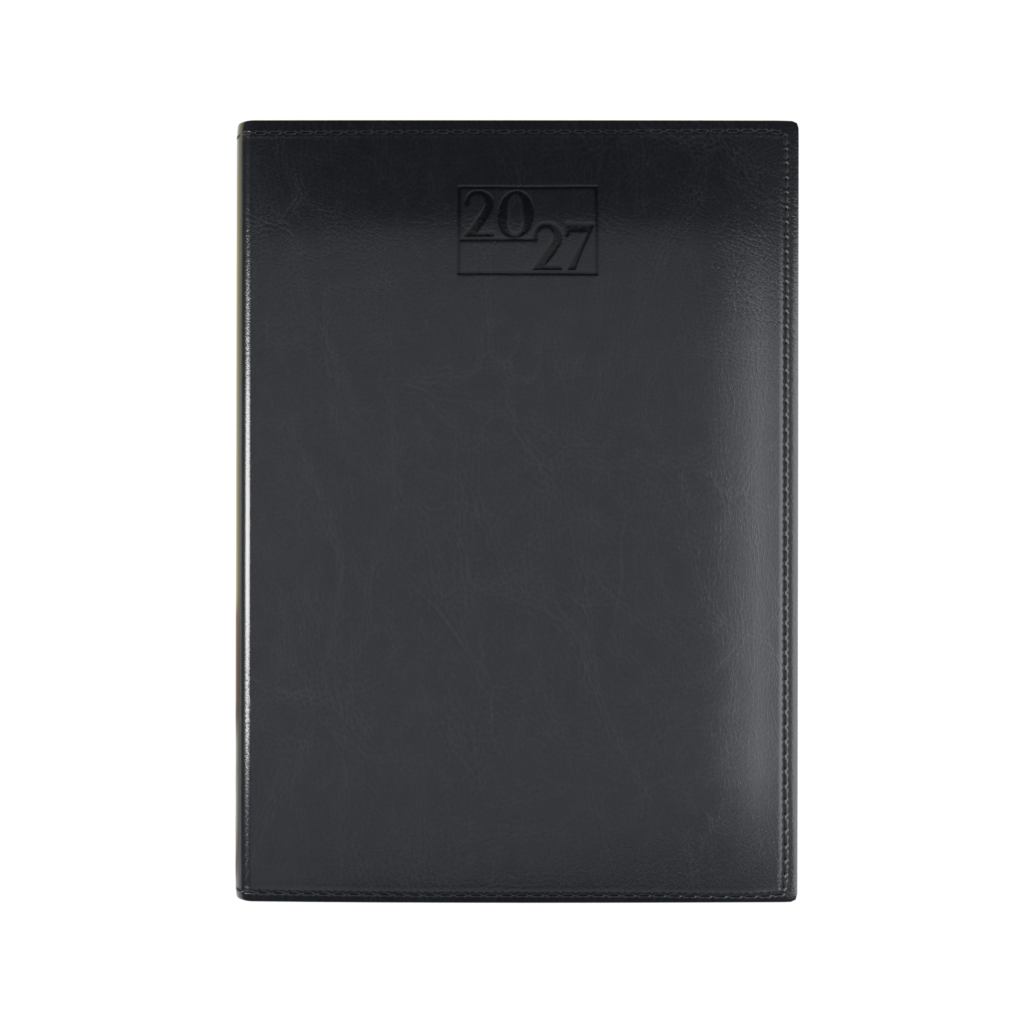 harrogate-saharahide-faux-leather-a5-diary-day-per-page-black
