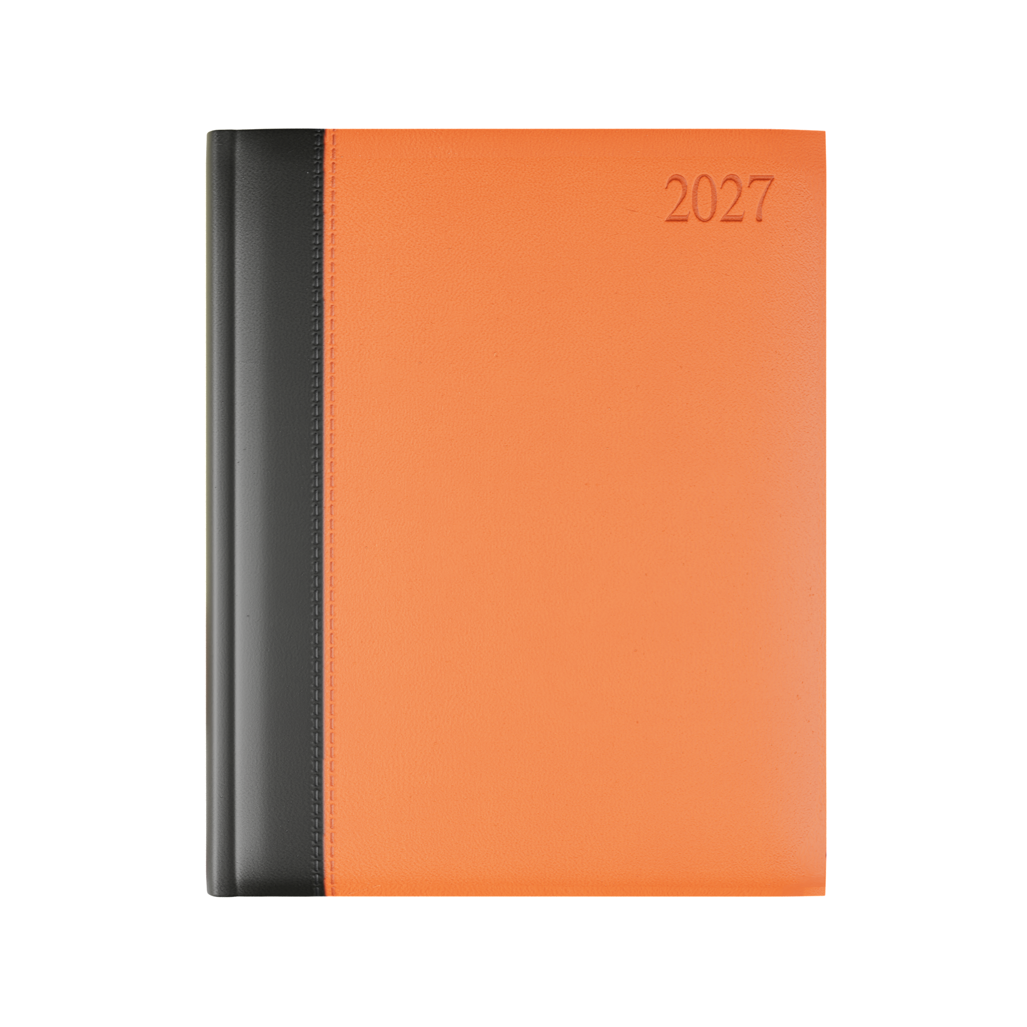 dorchester-bicolour-quarto-desk-diary-week-to-view-black-orange