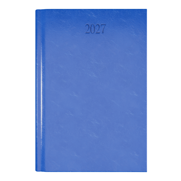 Richmond FineGrain A4 Desk Diary, Day Per Page, Blue