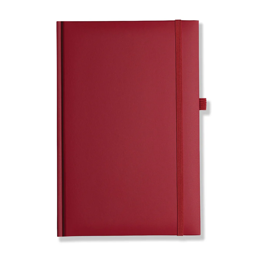 lewes-smoothgrain-a5-notebook-feint-ruled-red